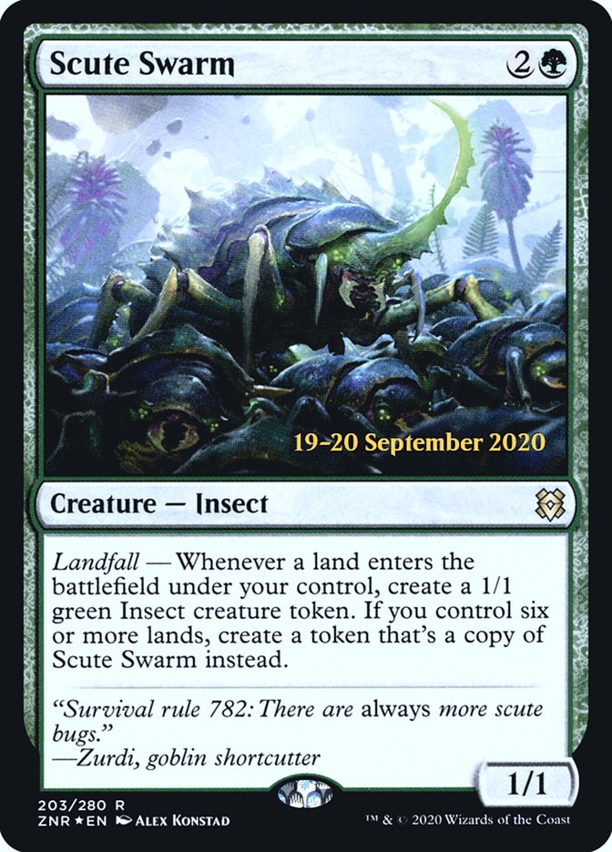Scute Swarm [Zendikar Rising Prerelease Promos] | Total Play