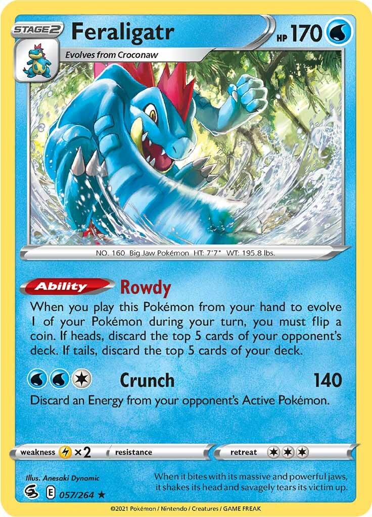 Feraligatr (057/264) [Sword & Shield: Fusion Strike] | Total Play