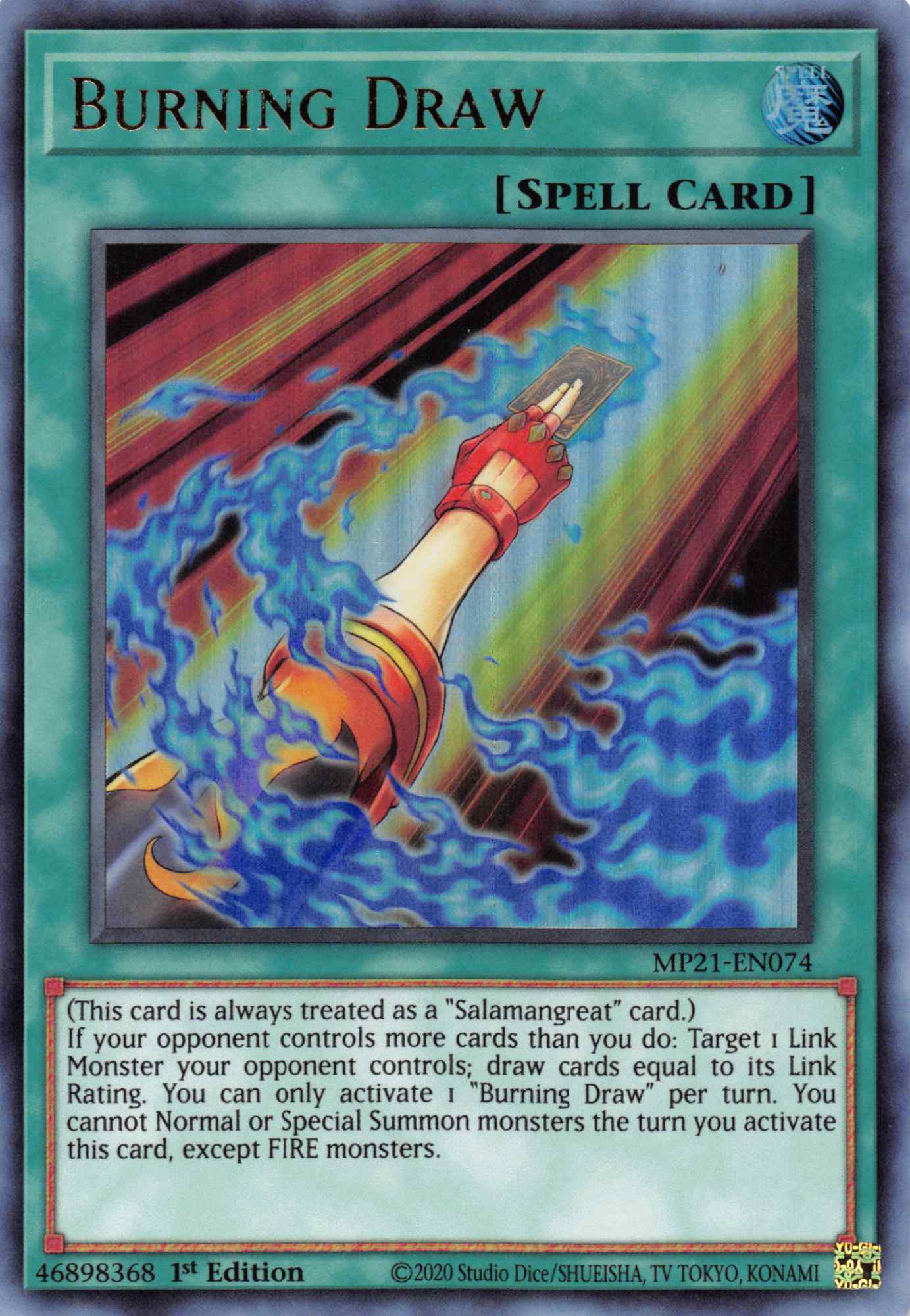Burning Draw [MP21-EN074] Ultra Rare | Total Play