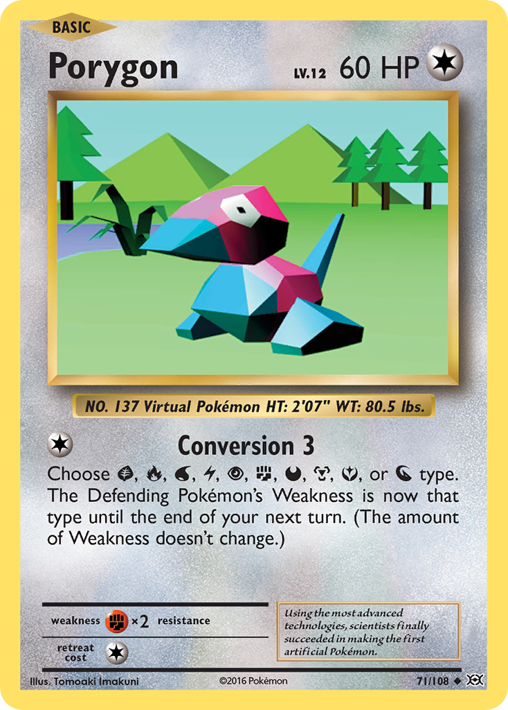 Porygon (71/108) [XY: Evolutions] | Total Play