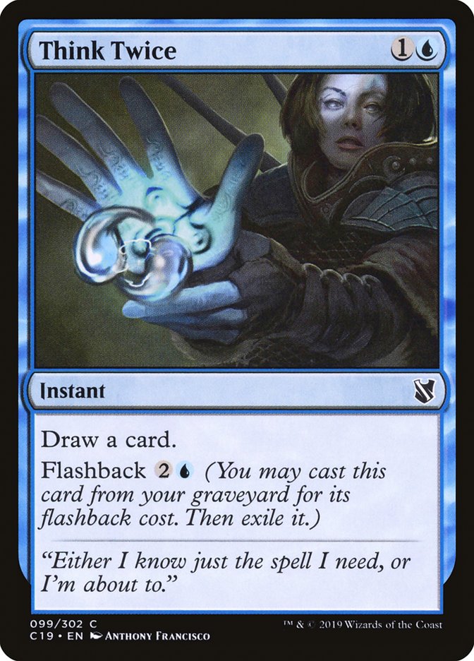 Think Twice [Commander 2019] | Total Play