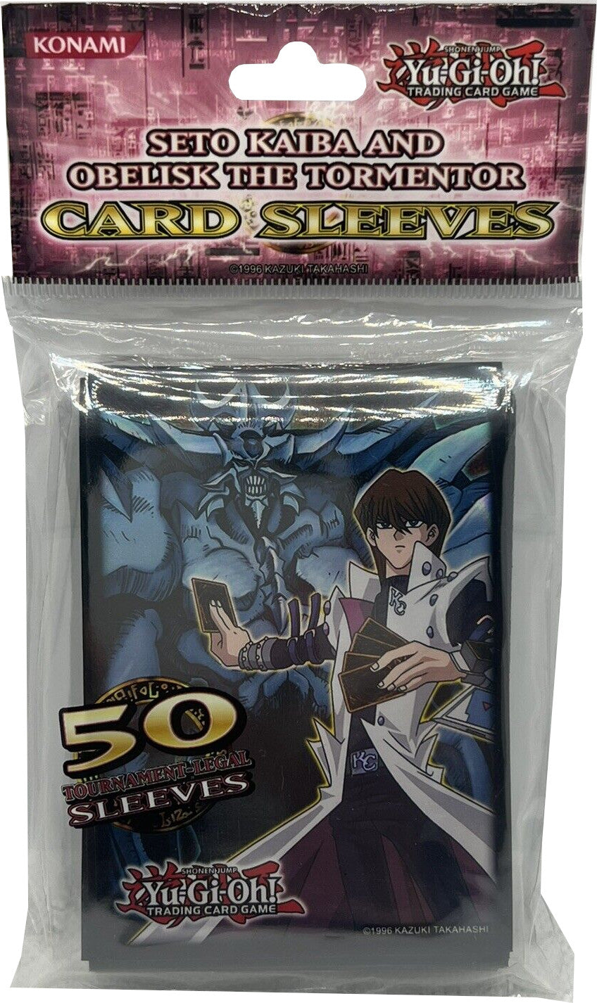 Card Sleeves 50-Pack (Seto Kaiba and Obelisk the Tormentor) | Total Play