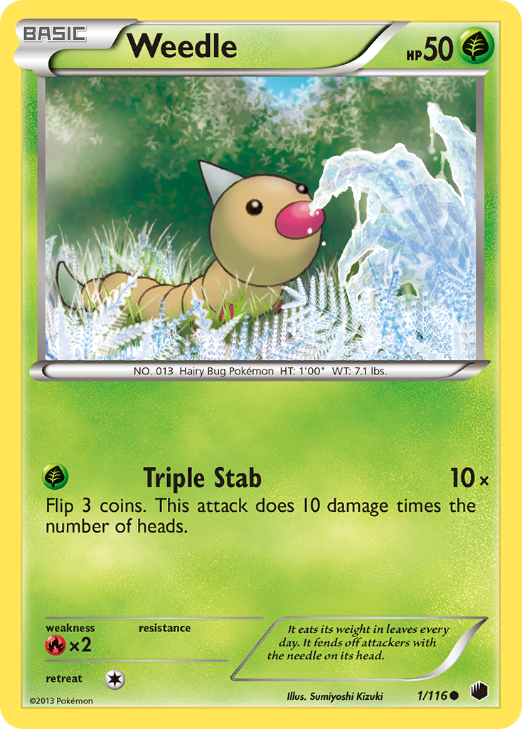 Weedle (1/116) [Black & White: Plasma Freeze] | Total Play