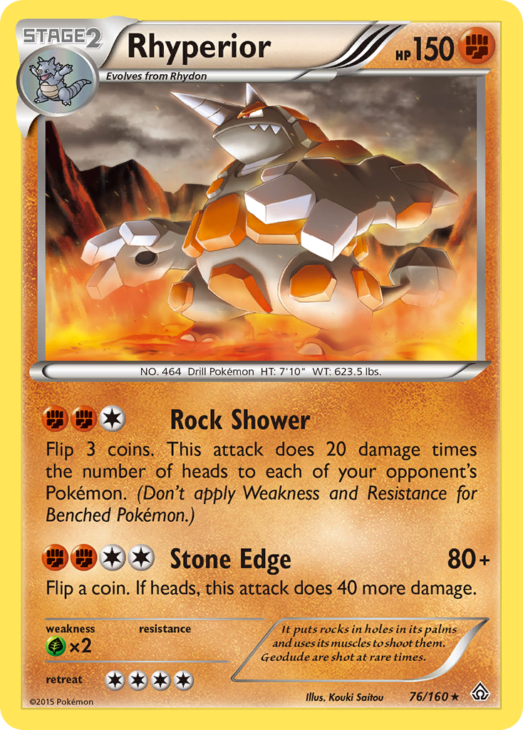 Rhyperior (76/160) [XY: Primal Clash] | Total Play