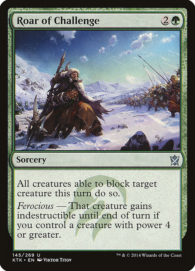 Roar of Challenge [Khans of Tarkir] | Total Play