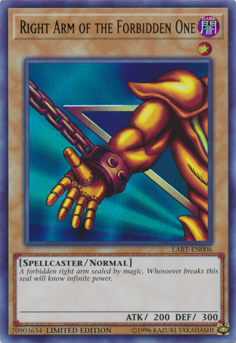 Right Arm of the Forbidden One [LART-EN006] Ultra Rare | Total Play
