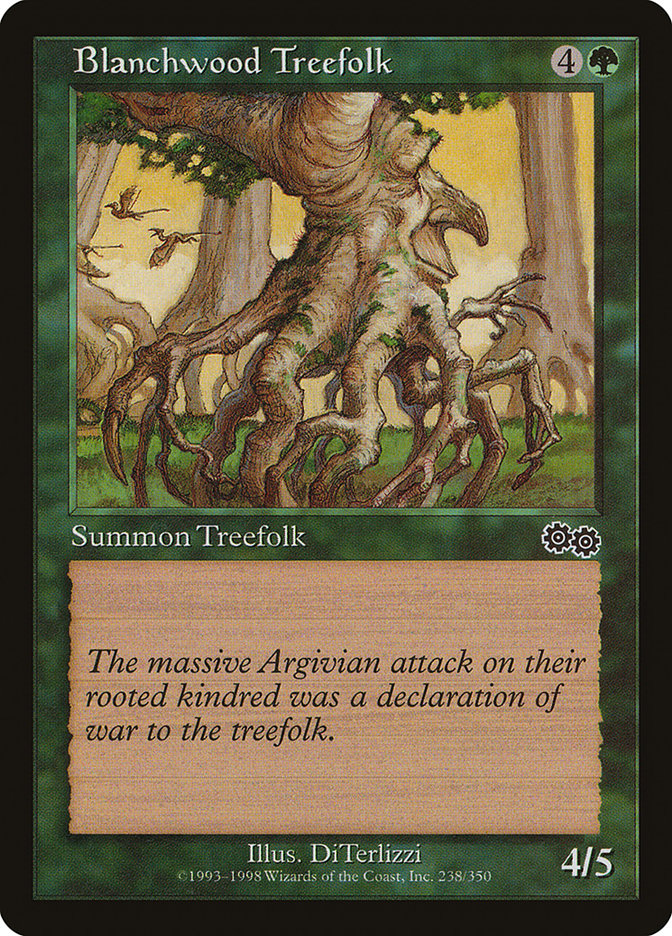 Blanchwood Treefolk [Urza's Saga] | Total Play