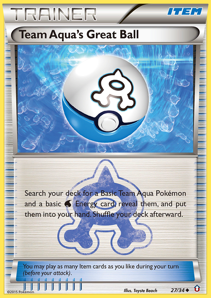 Team Aqua's Great Ball (27/34) [XY: Double Crisis] | Total Play