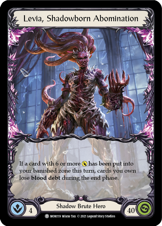 Levia, Shadowborn Abomination // Levia [MON119 // MON120] (Monarch)  1st Edition Normal | Total Play