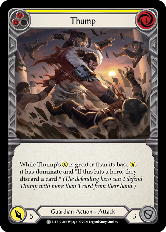 Thump (Yellow) [ELE210] (Tales of Aria)  1st Edition Rainbow Foil | Total Play