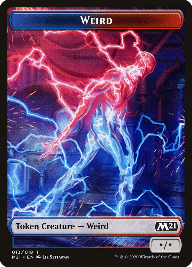 Goblin Wizard // Weird Double-Sided Token [Core Set 2021 Tokens] | Total Play