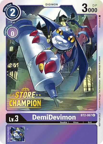 DemiDevimon [BT2-067] (Store Champion) [Release Special Booster Promos] | Total Play