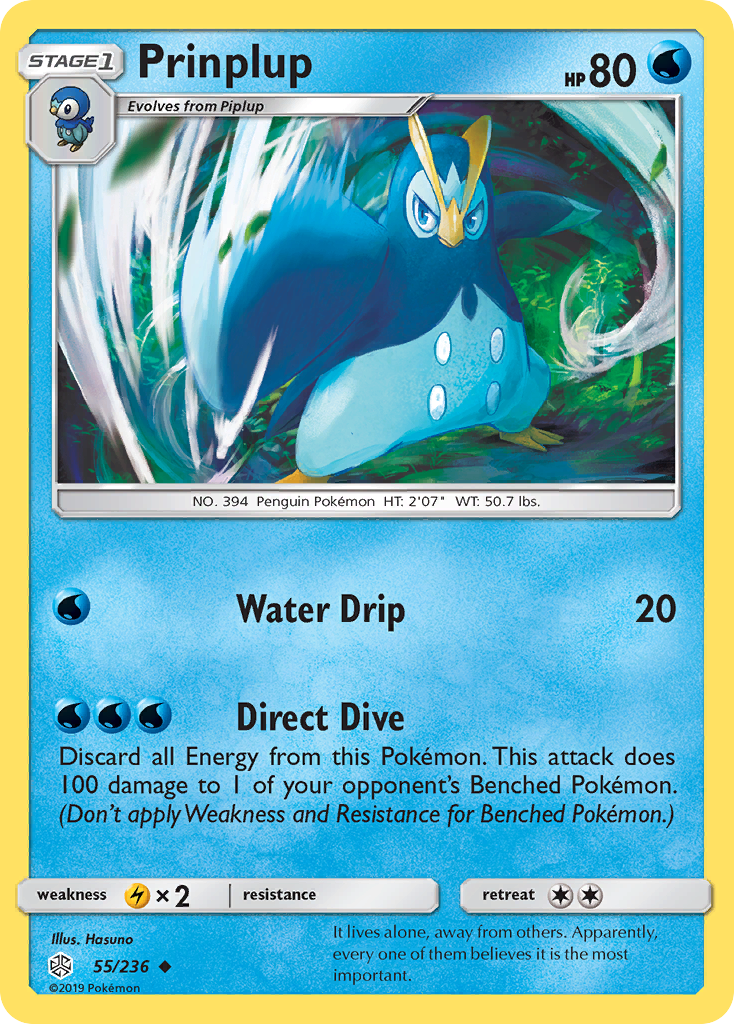 Prinplup (55/236) [Sun & Moon: Cosmic Eclipse] | Total Play