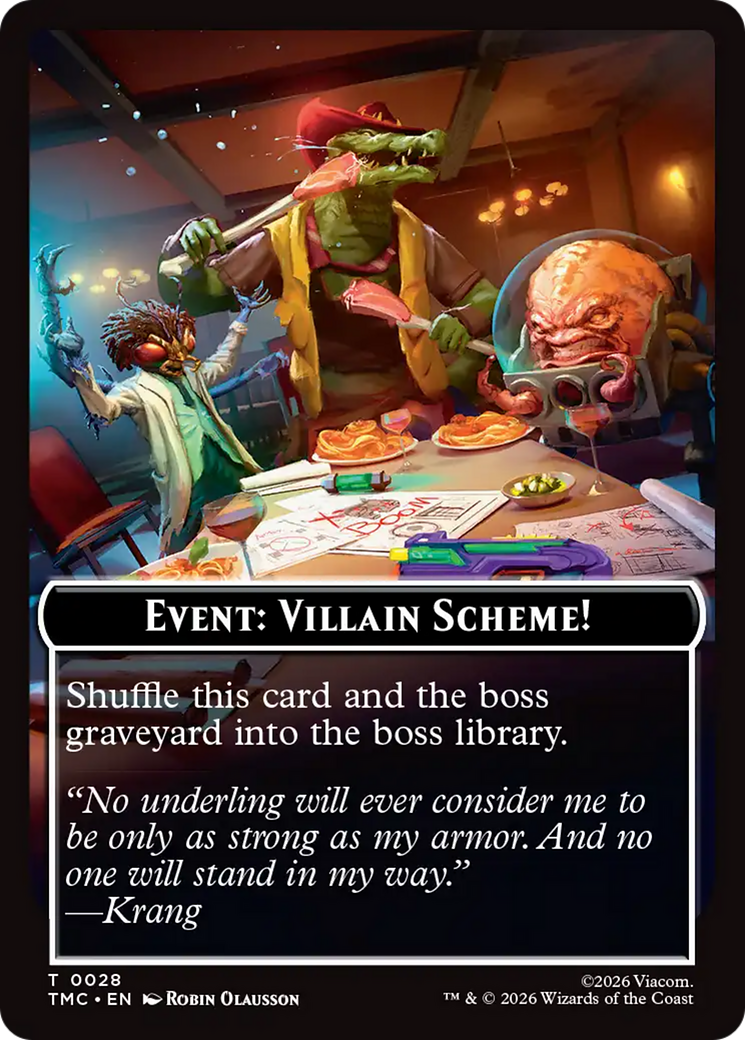 Event: Villain Scheme! [Teenage Mutant Ninja Turtles Commander Tokens] | Total Play