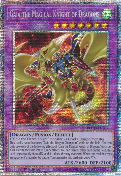 Gaia the Magical Knight of Dragons [ROTD-EN037] Starlight Rare | Total Play