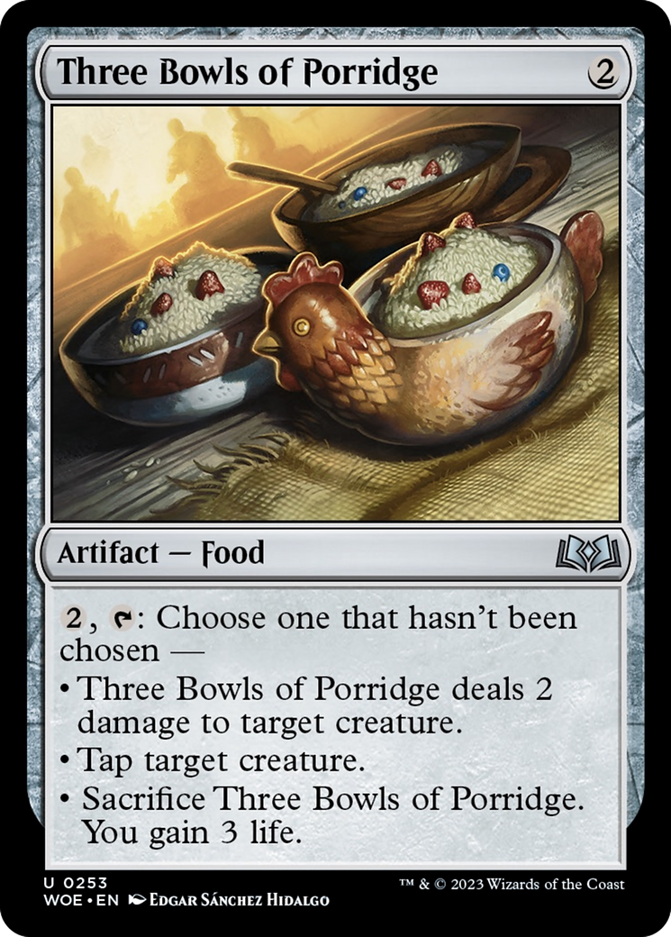 Three Bowls of Porridge [Wilds of Eldraine] | Total Play