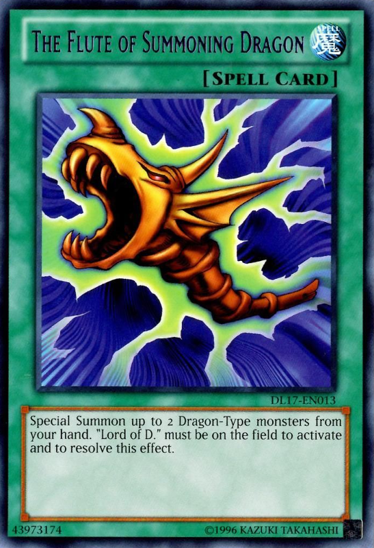 The Flute of Summoning Dragon (Purple) [DL17-EN013] Rare | Total Play