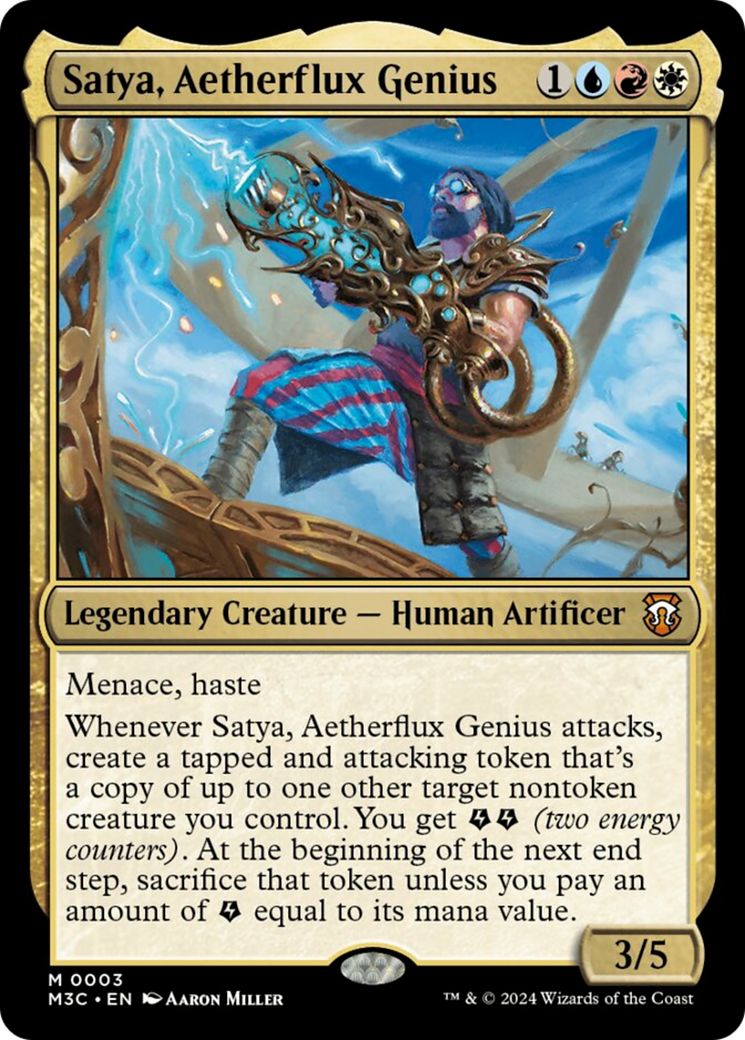 Satya, Aetherflux Genius [Modern Horizons 3 Commander] | Total Play