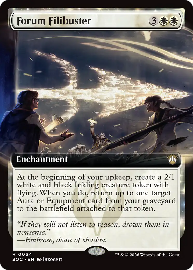 Forum Filibuster (Extended Art) [Secrets of Strixhaven Commander] | Total Play