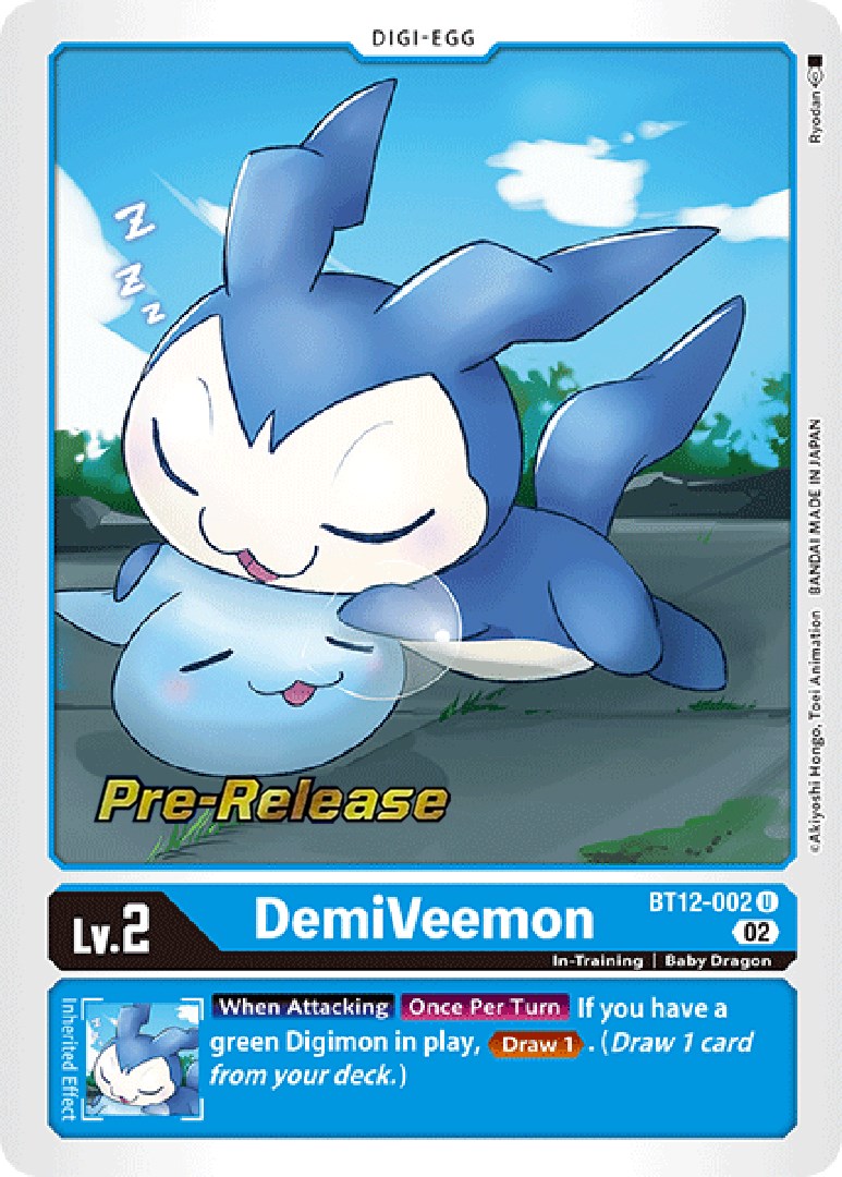 DemiVeemon [BT12-002] [Across Time Pre-Release Cards] | Total Play