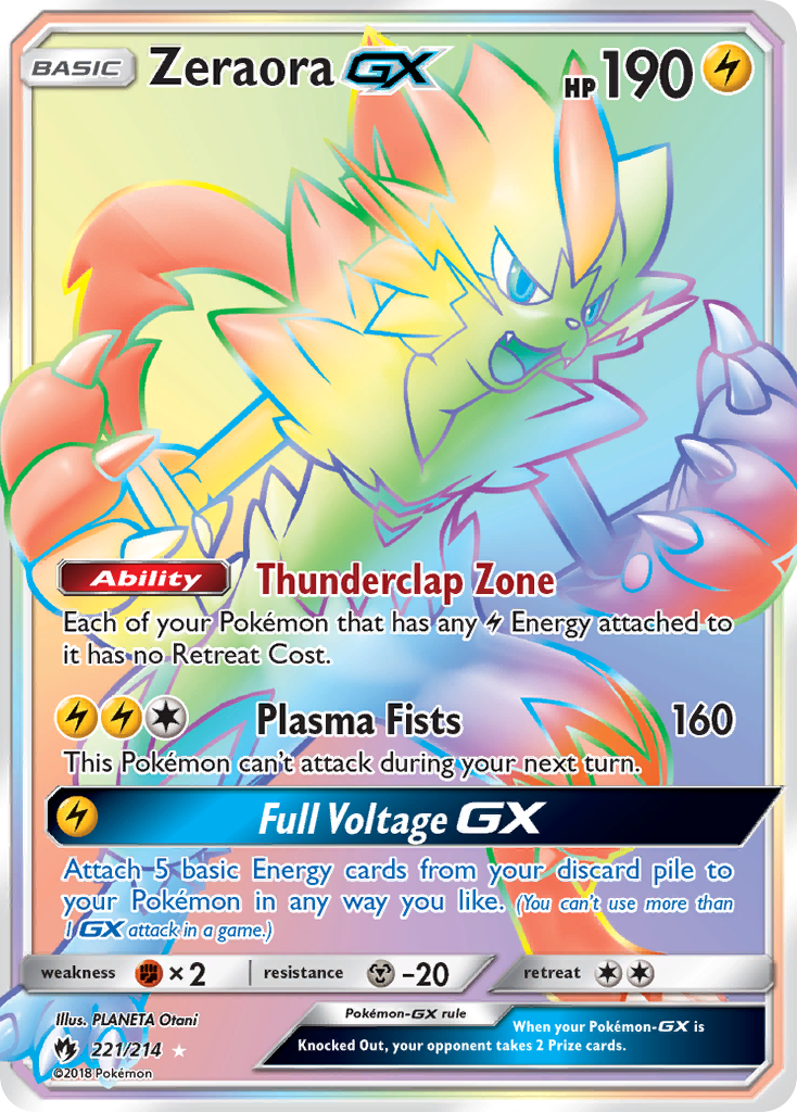 Zeraora GX (221/214) [Sun & Moon: Lost Thunder] | Total Play