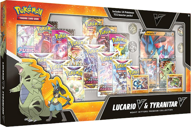 Heavy Hitters Premium Collection (Lucario V & Tyranitar V) | Total Play