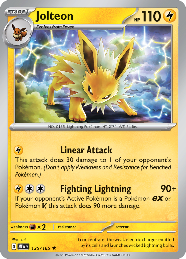 Jolteon (135/165) [Scarlet & Violet 151] | Total Play