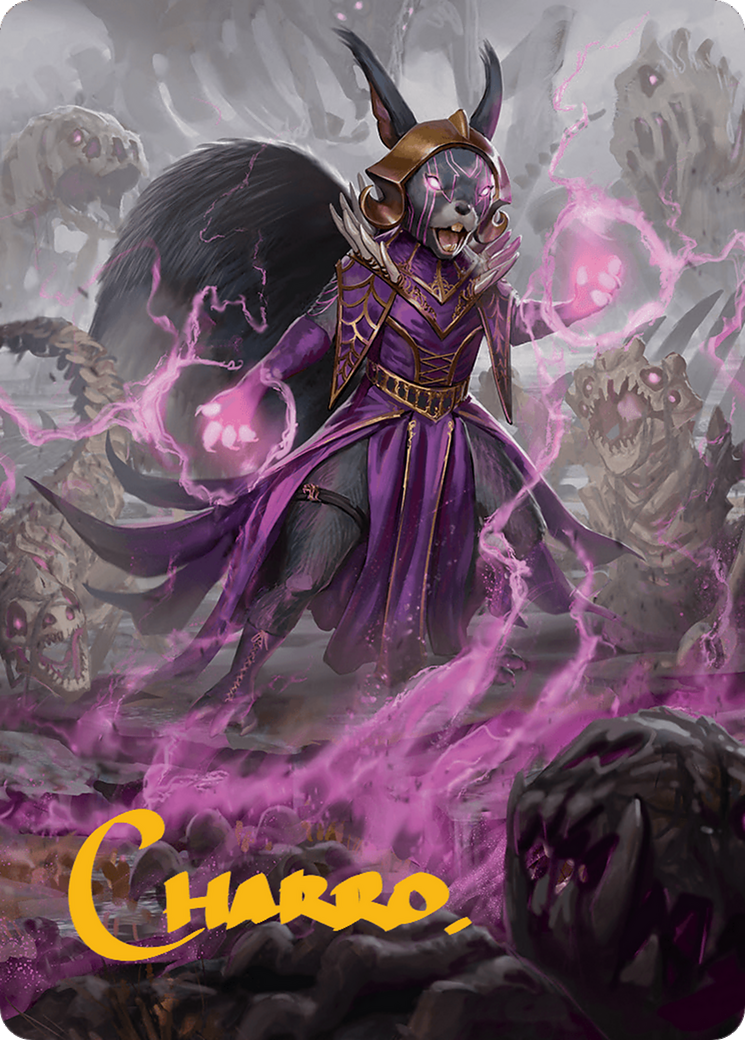 Liliana of the Dark Realms Art Card (Gold-Stamped Signature) [Bloomburrow Art Series] | Total Play