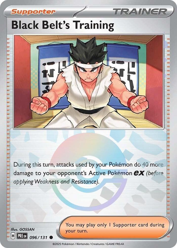 Black Belt's Training (096/131) (Poke Ball Pattern) [Scarlet & Violet: Prismatic Evolutions] | Total Play