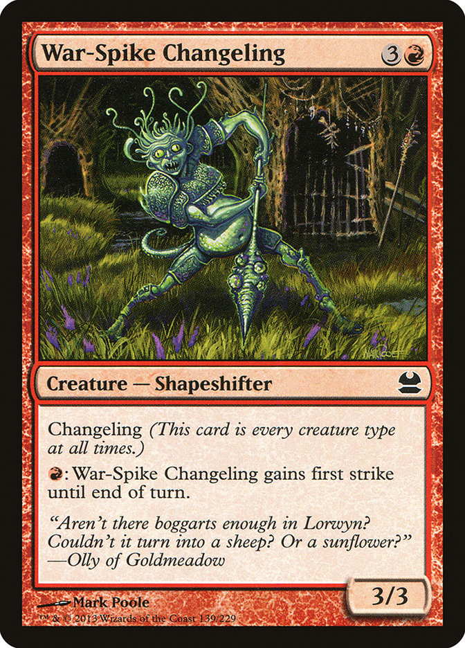 War-Spike Changeling [Modern Masters] | Total Play