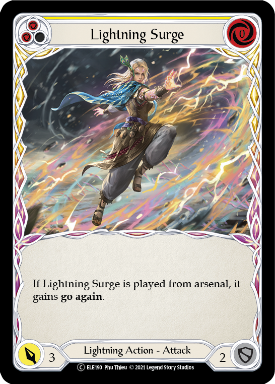 Lightning Surge (Yellow) [U-ELE190] (Tales of Aria Unlimited)  Unlimited Normal | Total Play
