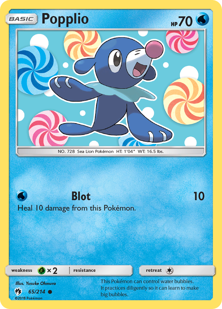 Popplio (65/214) [Sun & Moon: Lost Thunder] | Total Play
