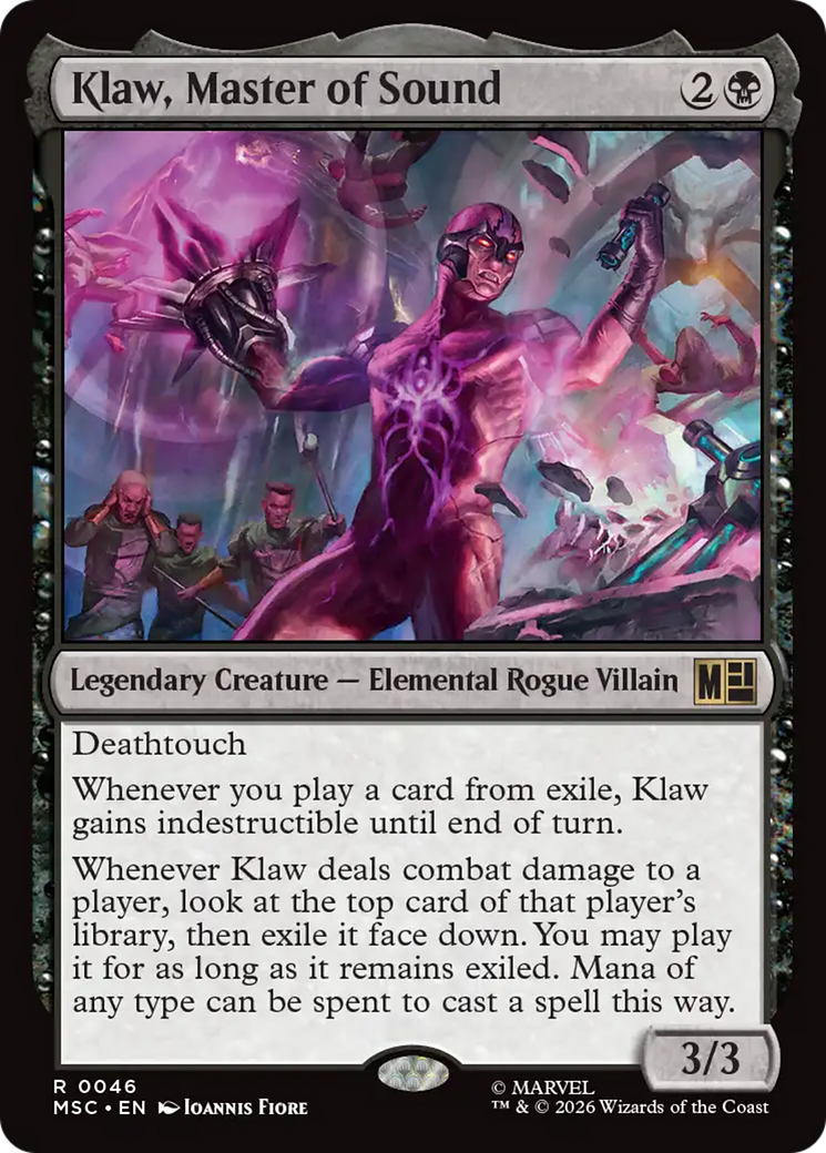 Klaw, Master of Sound (Surge Foil) [Marvel Super Heroes Commander] | Total Play