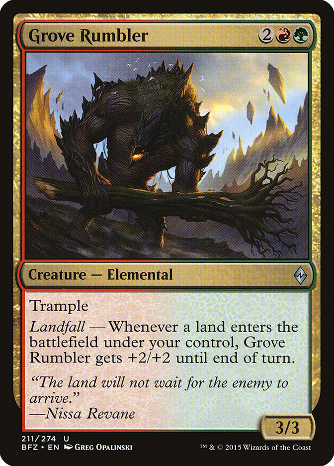 Grove Rumbler [Battle for Zendikar] | Total Play