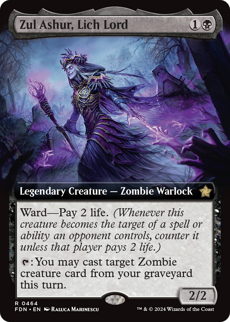 Zul Ashur, Lich Lord (Extended Art) [Foundations] | Total Play