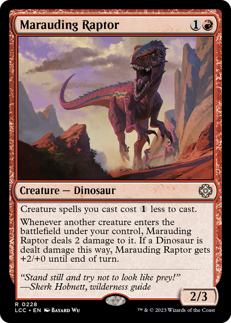 Marauding Raptor [The Lost Caverns of Ixalan Commander] | Total Play