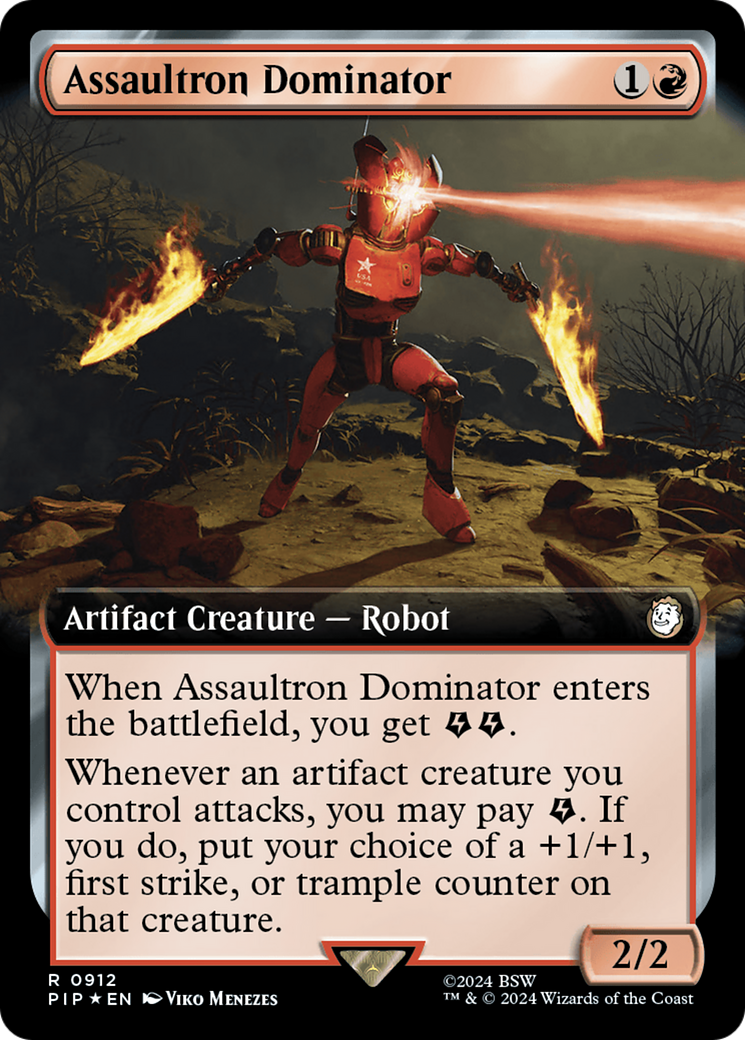 Assaultron Dominator (Extended Art) (Surge Foil) [Fallout] | Total Play