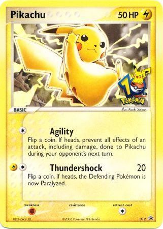 Pikachu (012) (10th Anniversary Promo) [Miscellaneous Cards] | Total Play