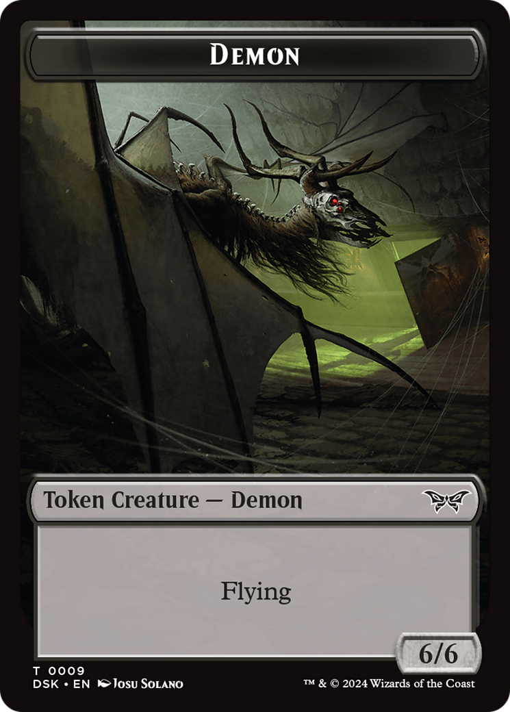 Demon Token [Duskmourn: House of Horror Tokens] | Total Play