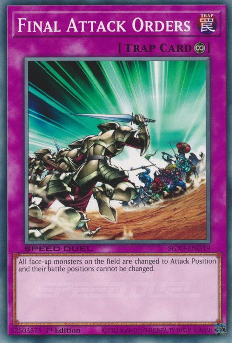 Final Attack Orders [SGX3-ENG19] Common | Total Play