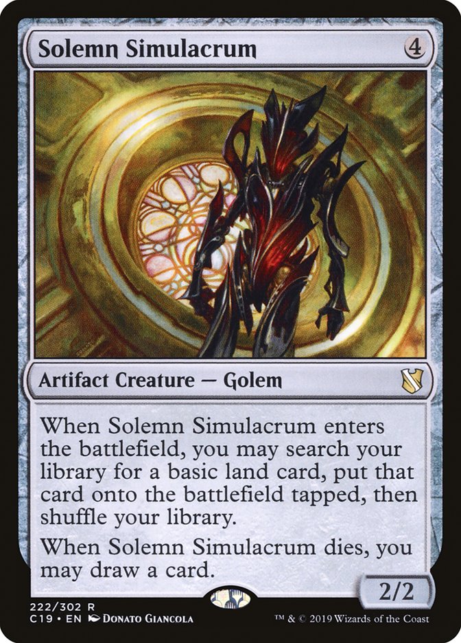 Solemn Simulacrum [Commander 2019] | Total Play