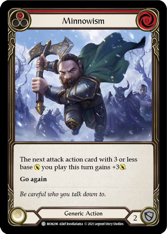 Minnowism (Red) [MON296-RF] (Monarch)  1st Edition Rainbow Foil | Total Play