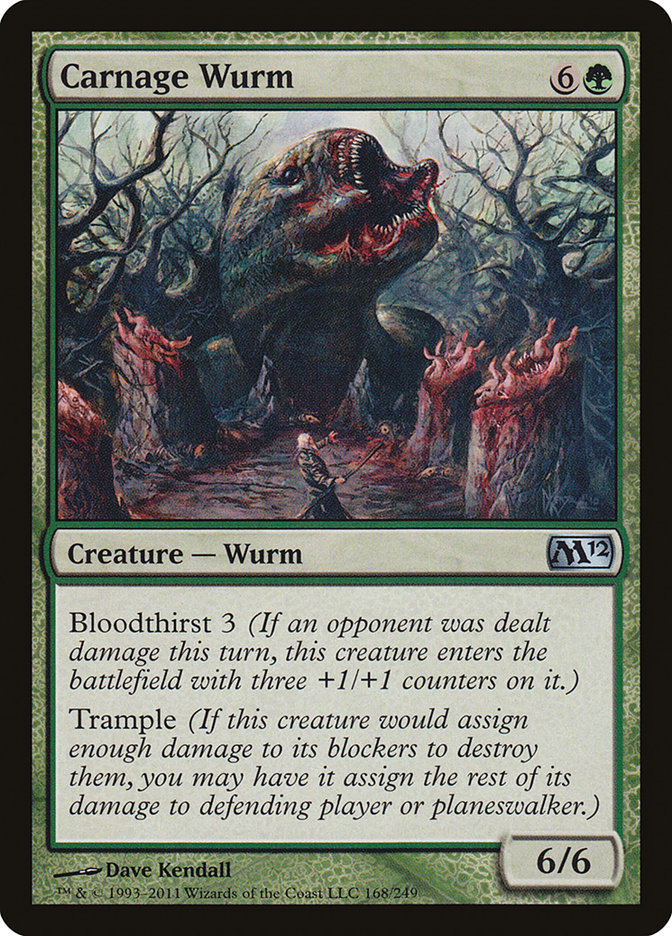 Carnage Wurm [Magic 2012] | Total Play