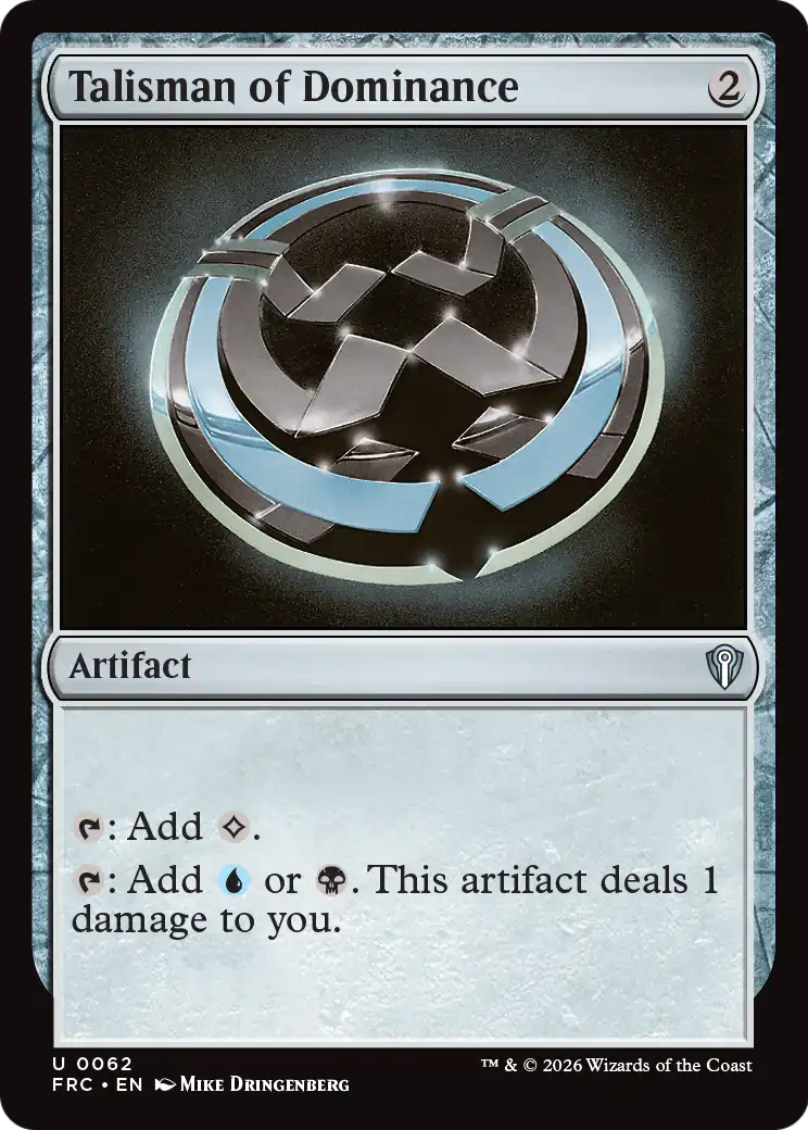 Talisman of Dominance [Reality Fracture Commander] | Total Play