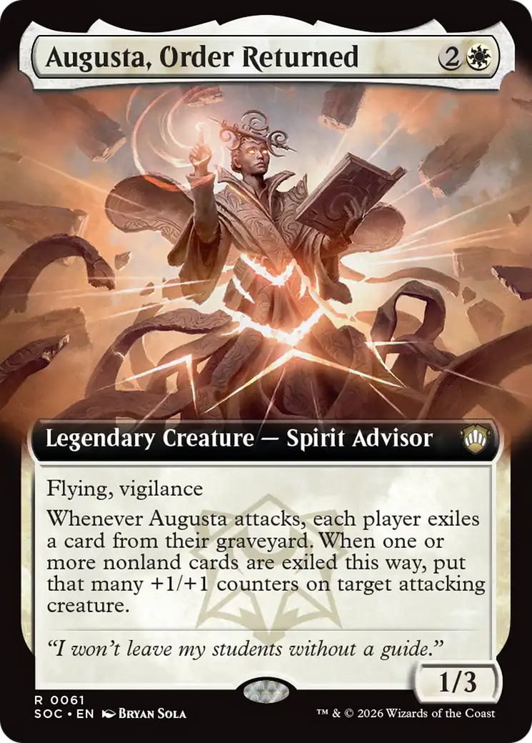 Augusta, Order Returned (Extended Art) [Secrets of Strixhaven Commander] | Total Play