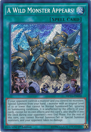 A Wild Monster Appears! [MP15-EN234] Secret Rare | Total Play