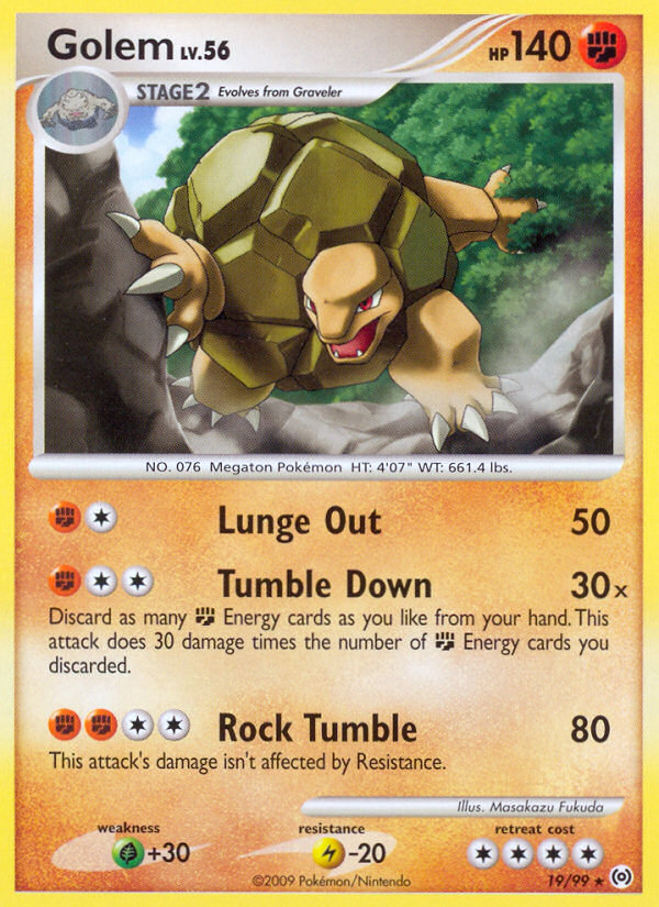Golem (19/99) [Platinum: Arceus] | Total Play