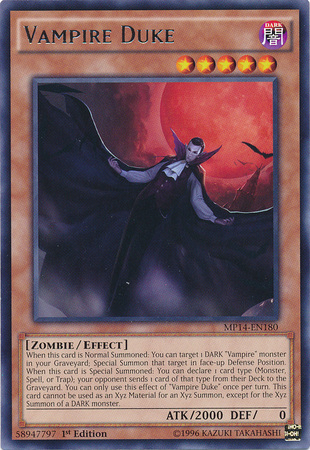 Vampire Duke [MP14-EN180] Rare | Total Play