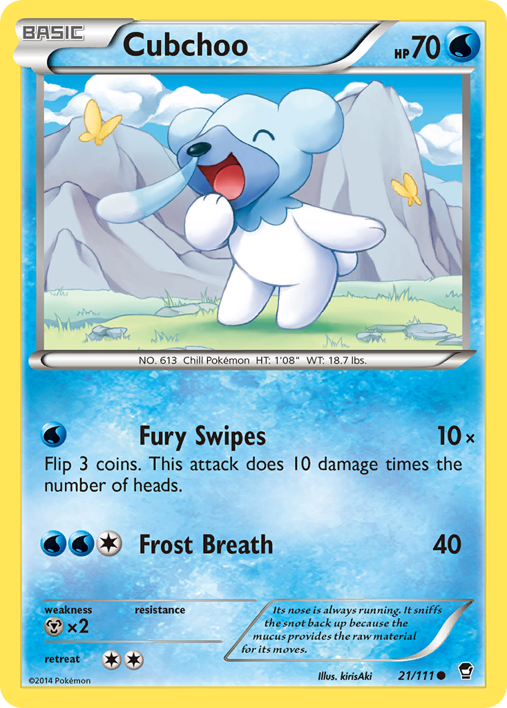 Cubchoo (21/111) [XY: Furious Fists] | Total Play