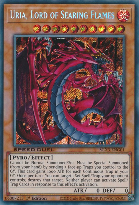 Uria, Lord of Searing Flames [SGX3-ENG01] Secret Rare | Total Play